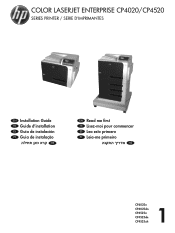 HP CP4025N HP Color LaserJet Enterprise CP4020/CP4520 Series Printer - Hardware Installation Guide