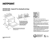 Hotpoint RB790BKBB Dimensions