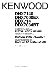 Kenwood DNX7140 Installation Manual (pdf)
