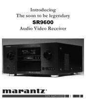 Marantz SR9600 Marantz AV Receiver IR Remote Code List