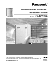 Panasonic KX-TAW84868 Installation Manual