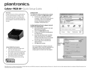 Plantronics CALISTO P820-M Quick Setup Guide