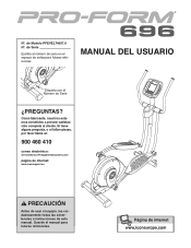 ProForm 696 Elliptical Spanish Manual