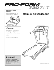 ProForm 720 Zlt Treadmill Portuguese Manual