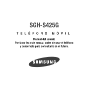 Samsung SGH-S425G User Manual Ver.udlb5_f4 (Spanish(north America))