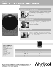 Whirlpool WFC8090G Specification Sheet