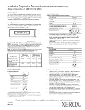 Xerox 6100DN Installation Preparation Document