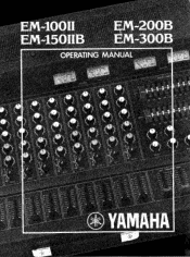 Yamaha EM-150IIB Owner's Manual (image)