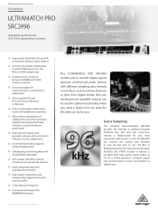Behringer SRC2496 Product Information Document