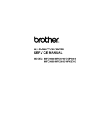 Brother International MFC-9880N Service Manual
