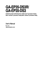 Gigabyte GA-EP35-DS3 Manual