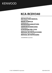 Kenwood KCA-RCDV340 Operation Manual