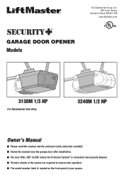LiftMaster 3130 Owners Manual