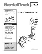 NordicTrack E4.2 Elliptical German Manual