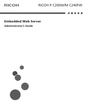 Ricoh M C240FW Embedded Web Server Administrator s Guide