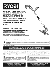 Ryobi P2002 Operator's Manual