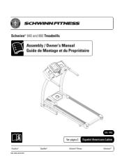 Schwinn 860 Treadmill Assembly and Owner's Manual