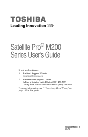 Toshiba M200 Toshiba Online Users Guide for Satellite Pro M200