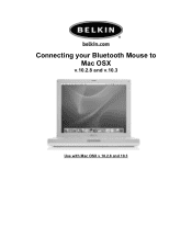 Belkin F8T041-B F8T041 OSX Setup Guide