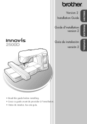 Brother International Innov-ís 2500D Installation Guide  - Multi