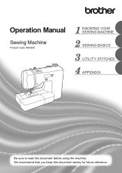 Brother International XR3140 Operation Manual