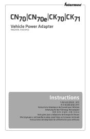 Intermec 70 70 Series Vehicle Power Adapter Instructions