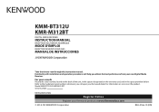 Kenwood KMR-M312BT User Manual