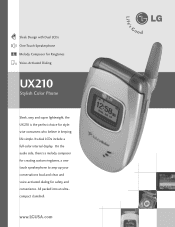 LG UX210 Data Sheet