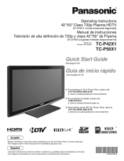 Panasonic TCP50X1 42' Plasma Tv