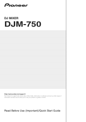 Pioneer DJM-750 Other Manual