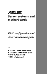 Asus NCCH-DL Disk Array & Driver Installation Guide English Version