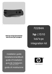 HP L1510 hp l1510 15'' lcd monitor - d5062a, e-pc/lcd integration kit (p2284a) - installation guide