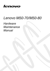Lenovo M50-70 Laptop (English) Hardware Maintenance Manual