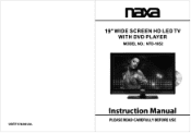 Naxa NTD-1952 NTD-1952 English Manual
