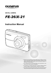 Olympus 227080 FE-26 Instruction Manual (English)