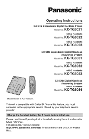 Panasonic KX-TG6053S Expandable Digital Cordless Phone