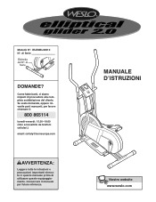 Weslo Elliptical Glider 2.0 Italian Manual
