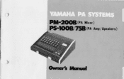 Yamaha PS-100B Owner's Manual (image)