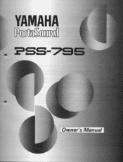 Yamaha PSS-795 Owner's Manual (image)