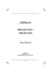ASRock N68-GS3 UCC User Manual