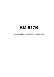 Brother International BM-917B Instruction Manual - Spanish