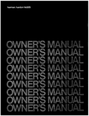 Harman Kardon HK505 Owners Manual