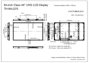 Panasonic 84 Large Format 4K Professional Display CAD Drawing