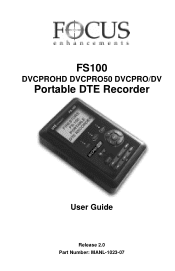Panasonic FS-100-160 User Guide