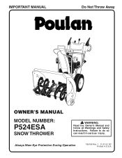 Poulan P524ESA User Manual