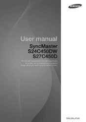 Samsung S27C450D User Manual Ver.1.0 (English)