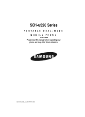 Samsung SCH U520 User Manual (ENGLISH)