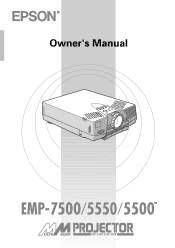 Epson EMP-5500 Owners Manual
