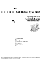 Ricoh 412511 Fax Guide