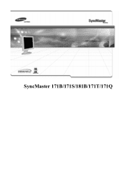 Samsung 171T User Manual (user Manual) (ver.1.0) (English)